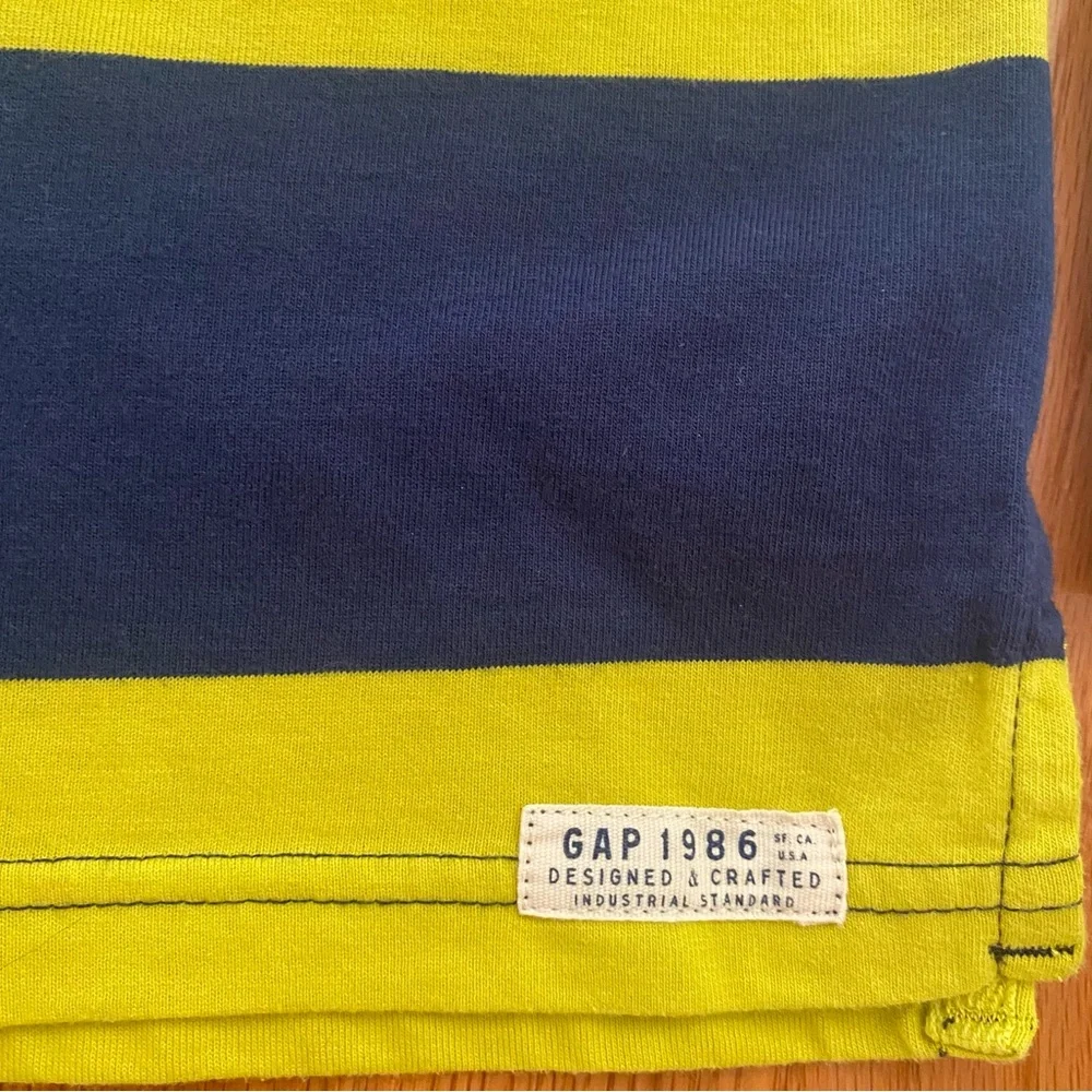 GapKids Long Sleeve Striped Polo (Size Kids Small)